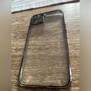 Clear Case with Color Black Around the Case
